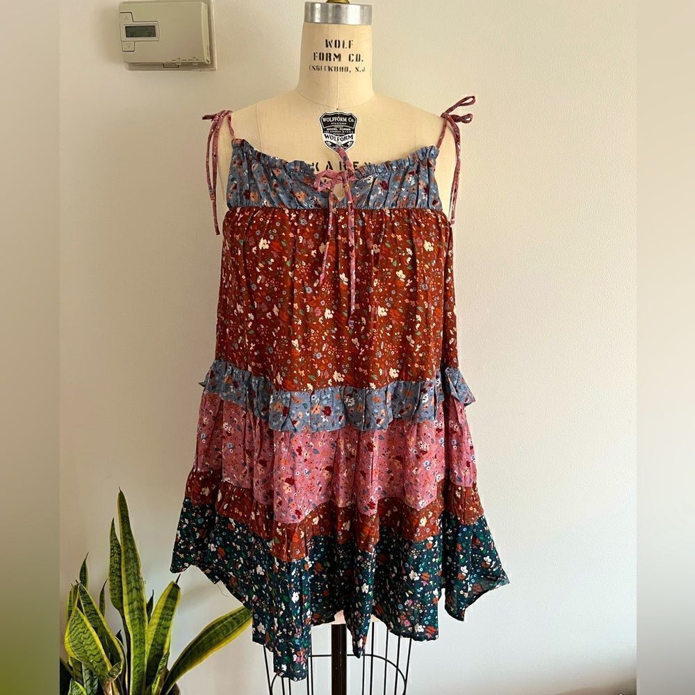 ‎NWT Storia boho dress 100% cotton women’s size Small